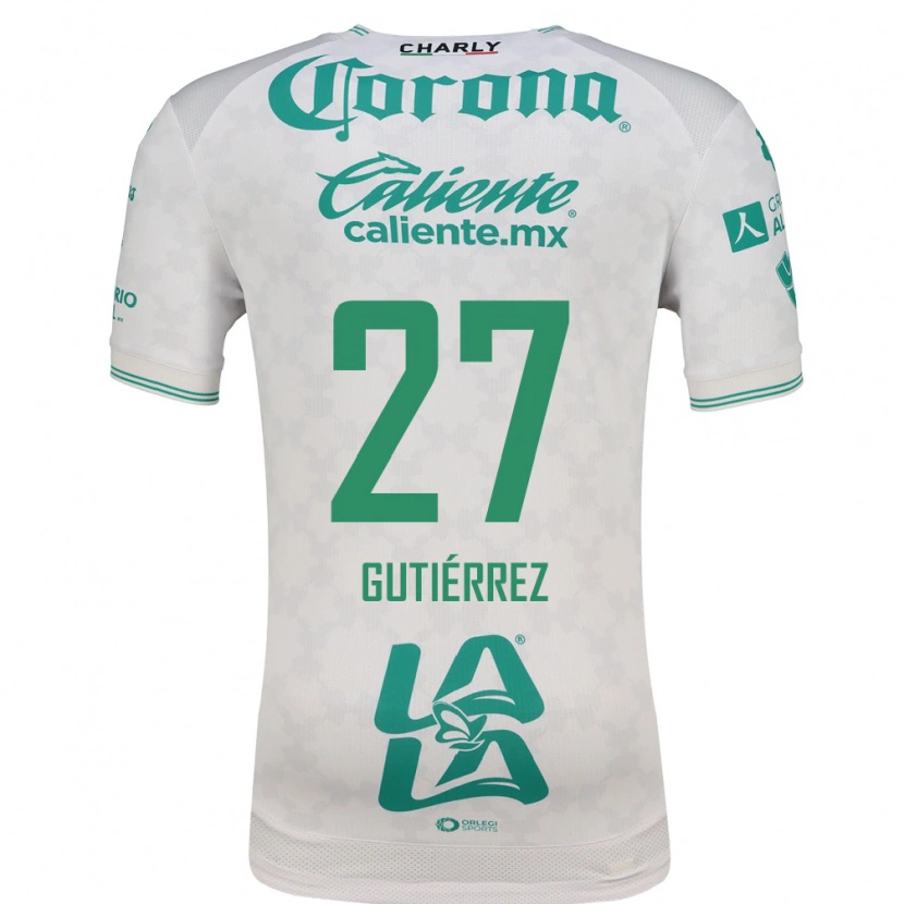Danxen Mujer Camiseta Luis Gutiérrez #27 Verde Claro Blanco 2ª Equipación 2026/27 La Camisa México