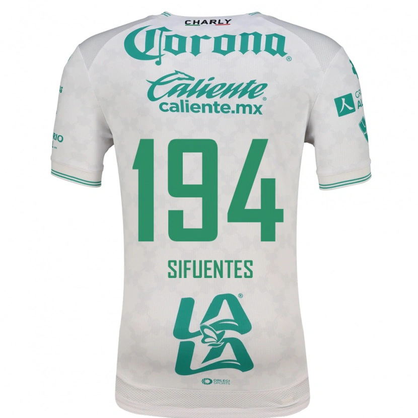Danxen Mujer Camiseta José Manuel Sifuentes #194 Verde Claro Blanco 2ª Equipación 2026/27 La Camisa México