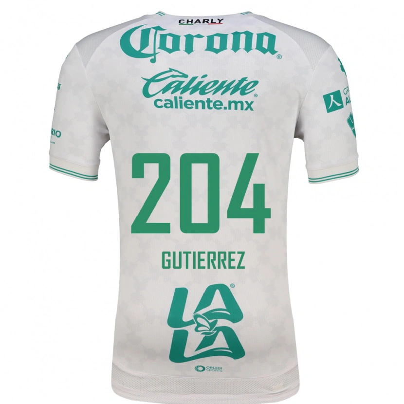Danxen Mujer Camiseta Gabriel Gutiérrez #204 Verde Claro Blanco 2ª Equipación 2026/27 La Camisa México