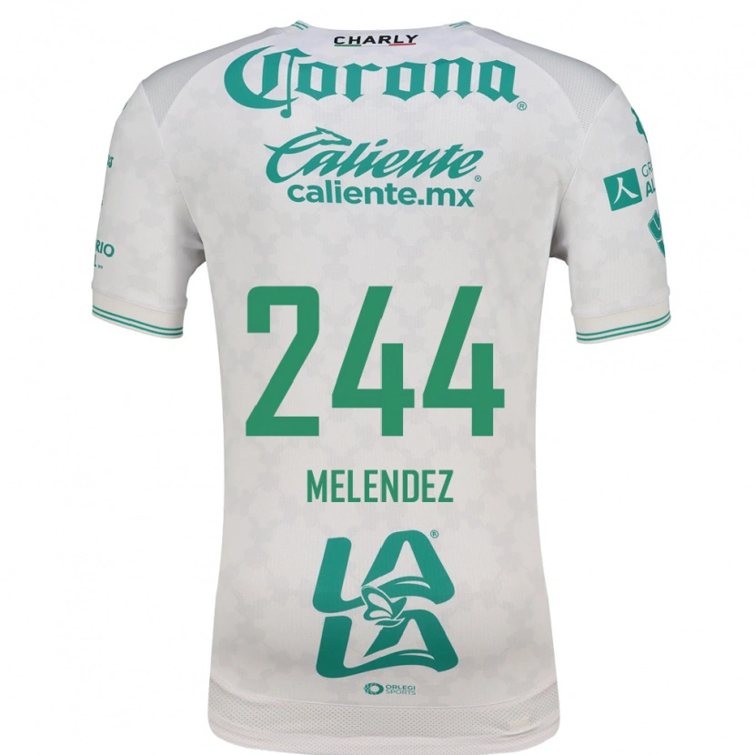 Danxen Mujer Camiseta Carlos Meléndez #244 Verde Claro Blanco 2ª Equipación 2026/27 La Camisa México