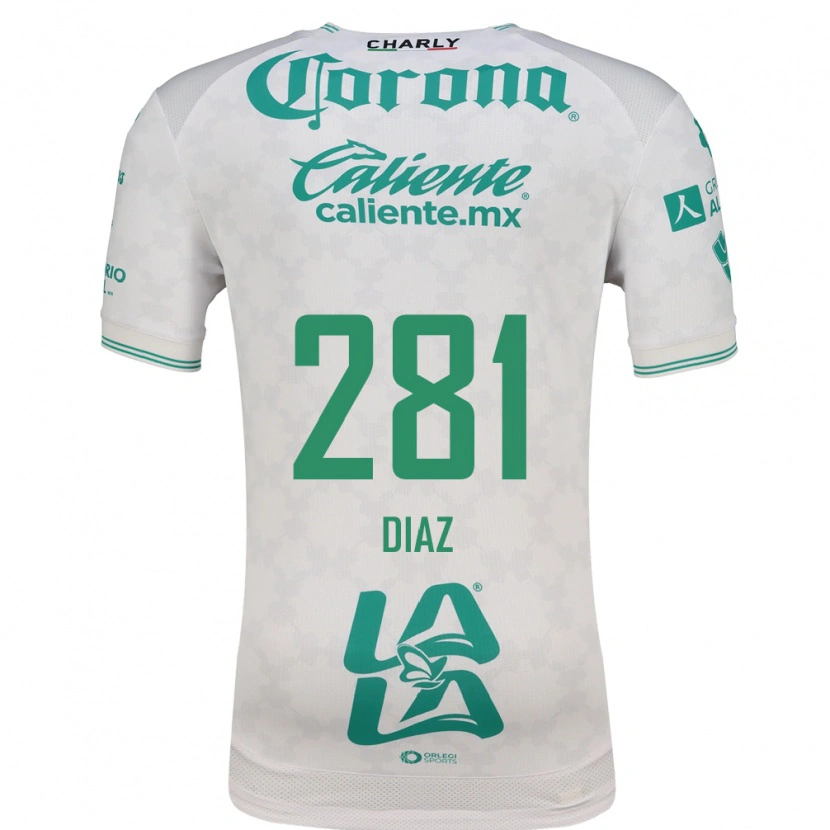 Danxen Mujer Camiseta Didier Díaz #281 Verde Claro Blanco 2ª Equipación 2026/27 La Camisa México