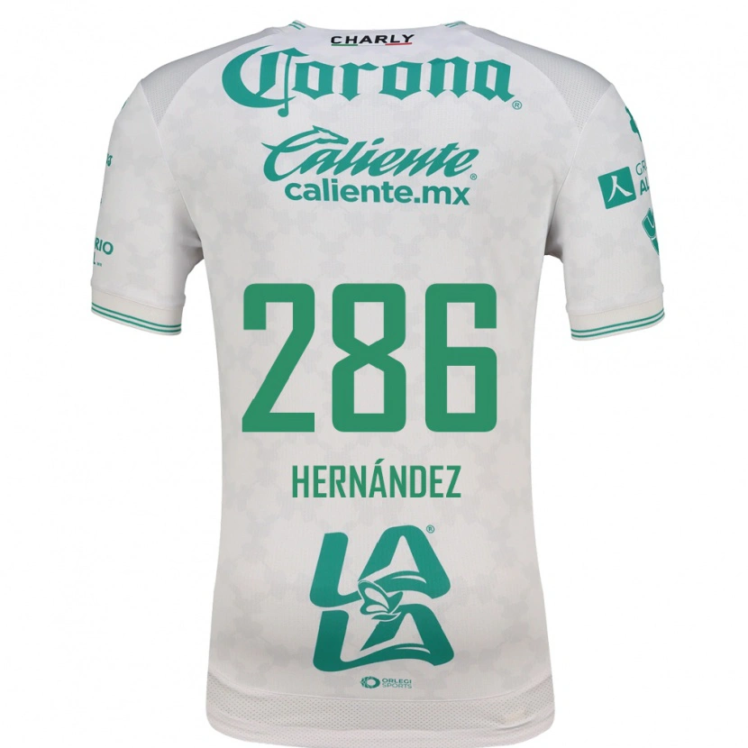 Danxen Mujer Camiseta Diego Hernández #286 Verde Claro Blanco 2ª Equipación 2026/27 La Camisa México