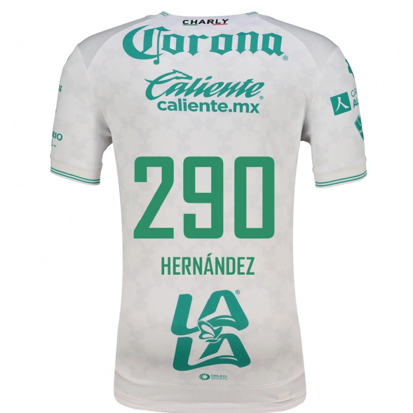 Danxen Mujer Camiseta Juan Hernández #290 Verde Claro Blanco 2ª Equipación 2026/27 La Camisa México