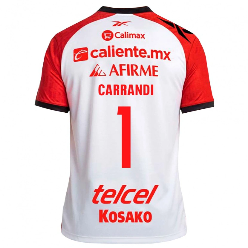 Danxen Mujer Camiseta Daniela Carrandi #1 Rojo Blanco Negro 2ª Equipación 2026/27 La Camisa México