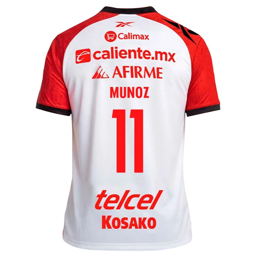 Danxen Mujer Camiseta Sanjuana Munoz #11 Rojo Blanco Negro 2ª Equipación 2026/27 La Camisa México