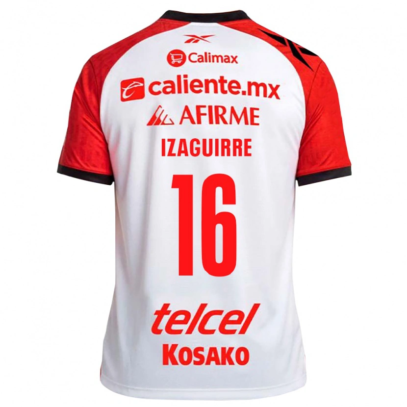 Danxen Mujer Camiseta Estefanía Izaguirre #16 Rojo Blanco Negro 2ª Equipación 2026/27 La Camisa México