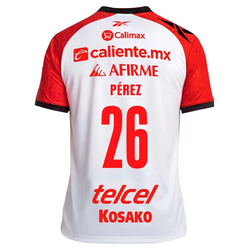 Danxen Mujer Camiseta Aldahir Pérez #26 Rojo Blanco Negro 2ª Equipación 2026/27 La Camisa México