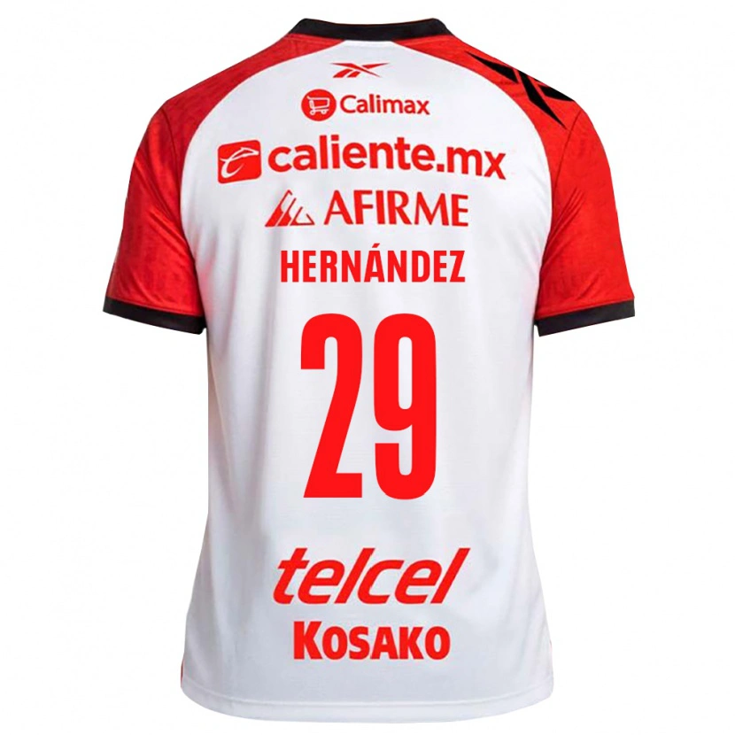 Danxen Mujer Camiseta Salim Hernández #29 Rojo Blanco Negro 2ª Equipación 2026/27 La Camisa México