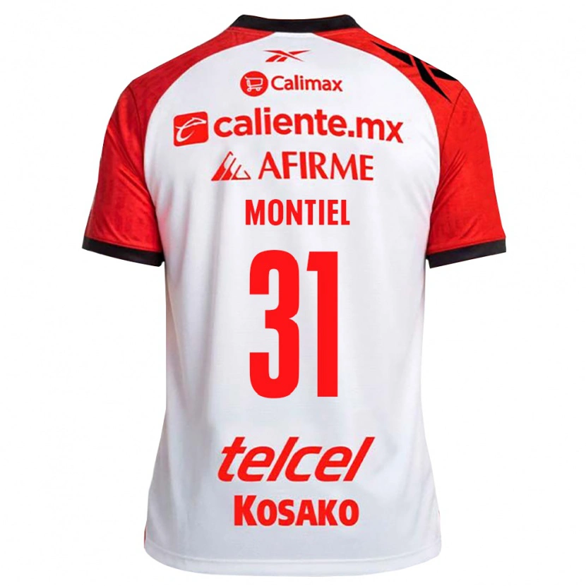 Danxen Mujer Camiseta Abril Montiel #31 Rojo Blanco Negro 2ª Equipación 2026/27 La Camisa México