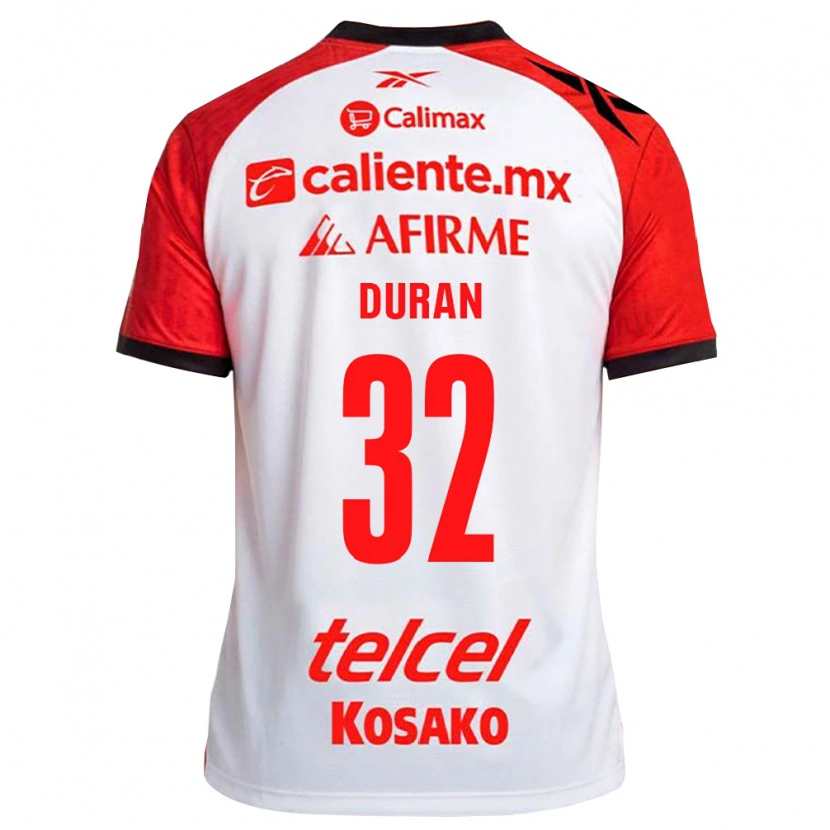 Danxen Mujer Camiseta Ailed Duran #32 Rojo Blanco Negro 2ª Equipación 2026/27 La Camisa México