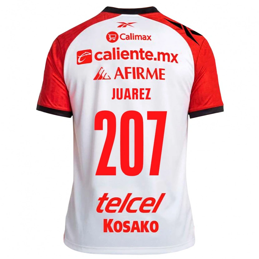 Danxen Mujer Camiseta José Juárez #207 Rojo Blanco Negro 2ª Equipación 2026/27 La Camisa México