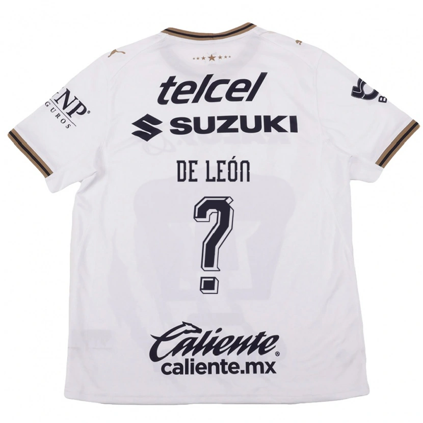 Danxen Mujer Camiseta Abraham De León #0 Blanco Negro Marrón 2ª Equipación 2026/27 La Camisa México