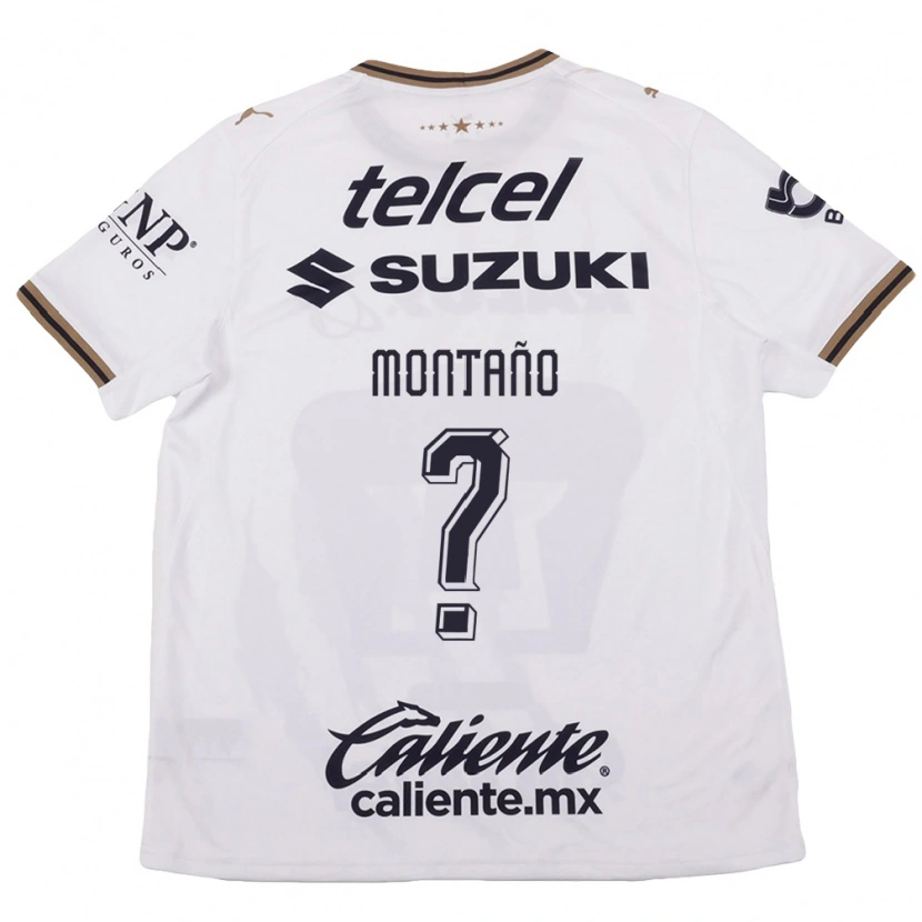 Danxen Mujer Camiseta Leider Montaño #0 Blanco Negro Marrón 2ª Equipación 2026/27 La Camisa México