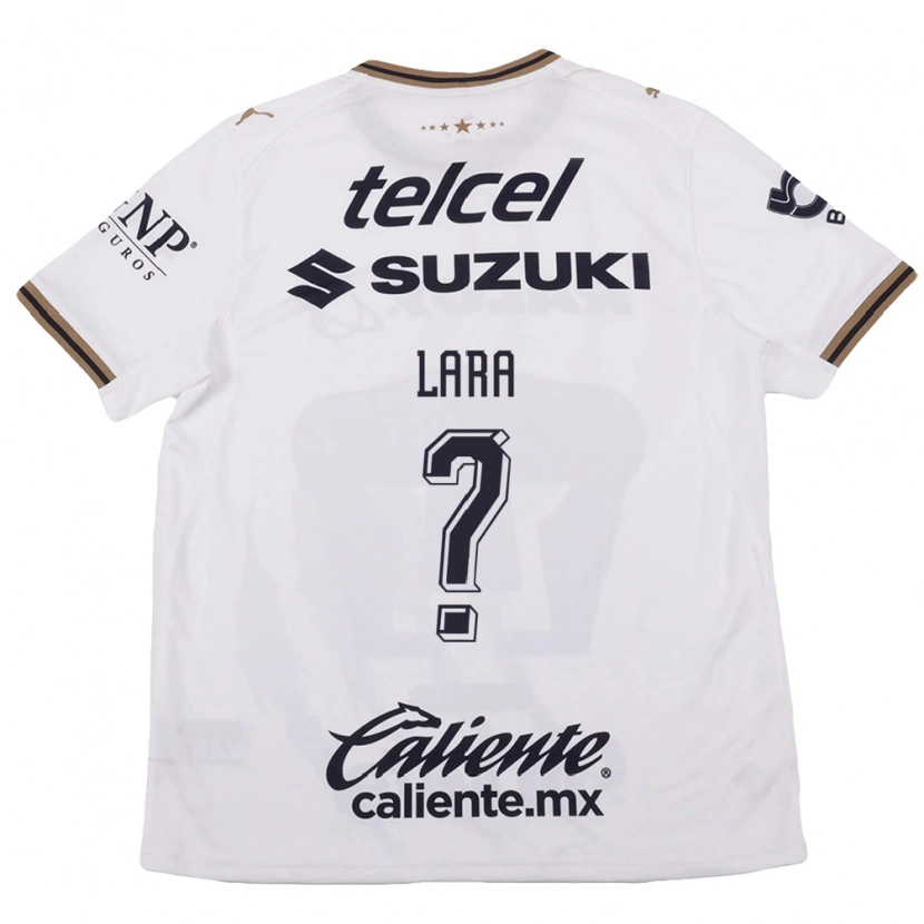 Danxen Mujer Camiseta Erick Lara #0 Blanco Negro Marrón 2ª Equipación 2026/27 La Camisa México