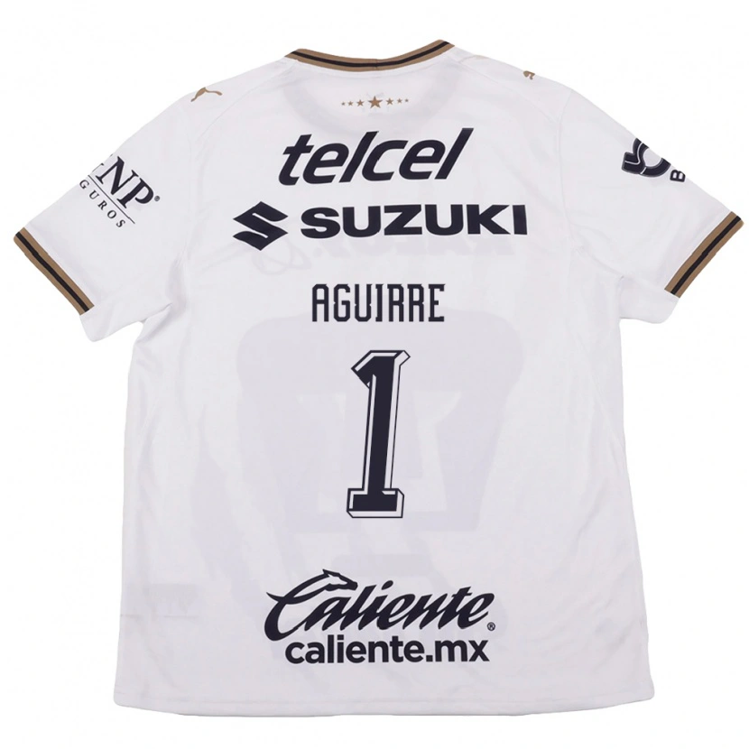 Danxen Mujer Camiseta Miriam Aguirre #1 Blanco Negro Marrón 2ª Equipación 2026/27 La Camisa México
