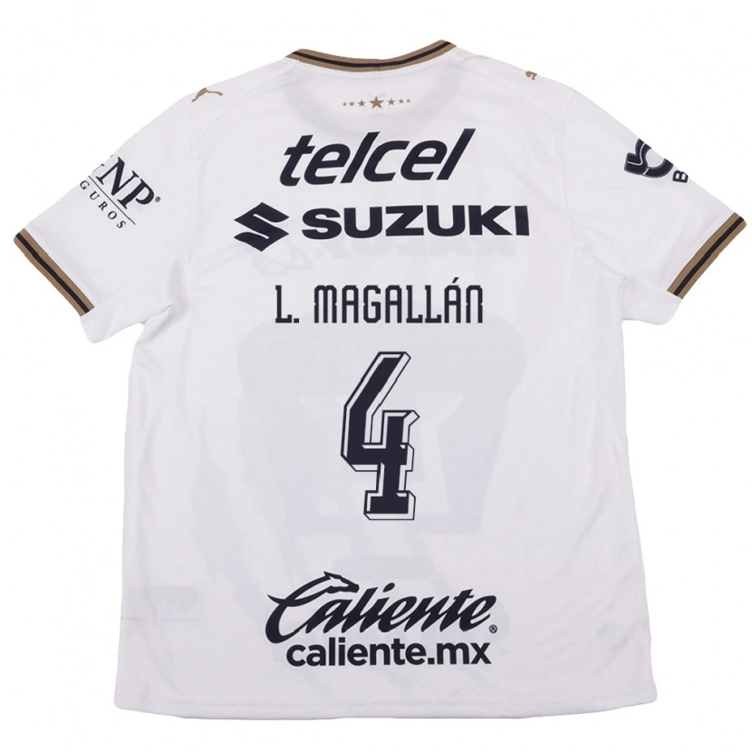 Danxen Mujer Camiseta Lisandro Magallan #4 Blanco Negro Marrón 2ª Equipación 2026/27 La Camisa México
