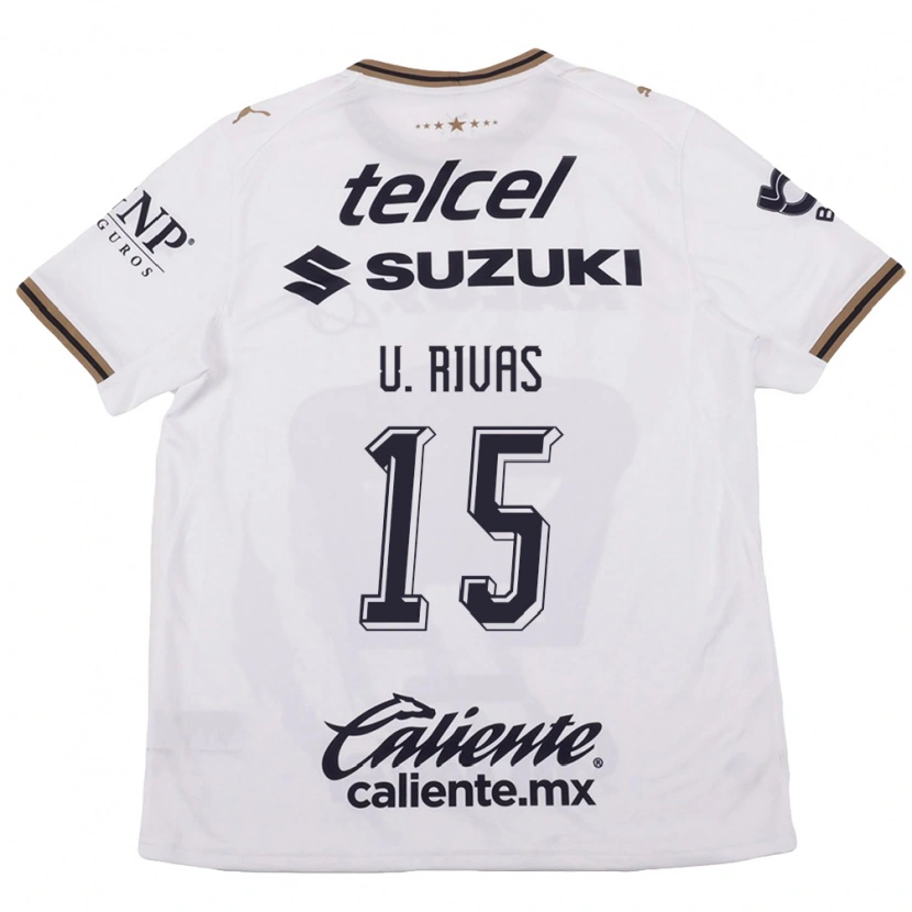 Danxen Mujer Camiseta Ulises Rivas #15 Blanco Negro Marrón 2ª Equipación 2026/27 La Camisa México