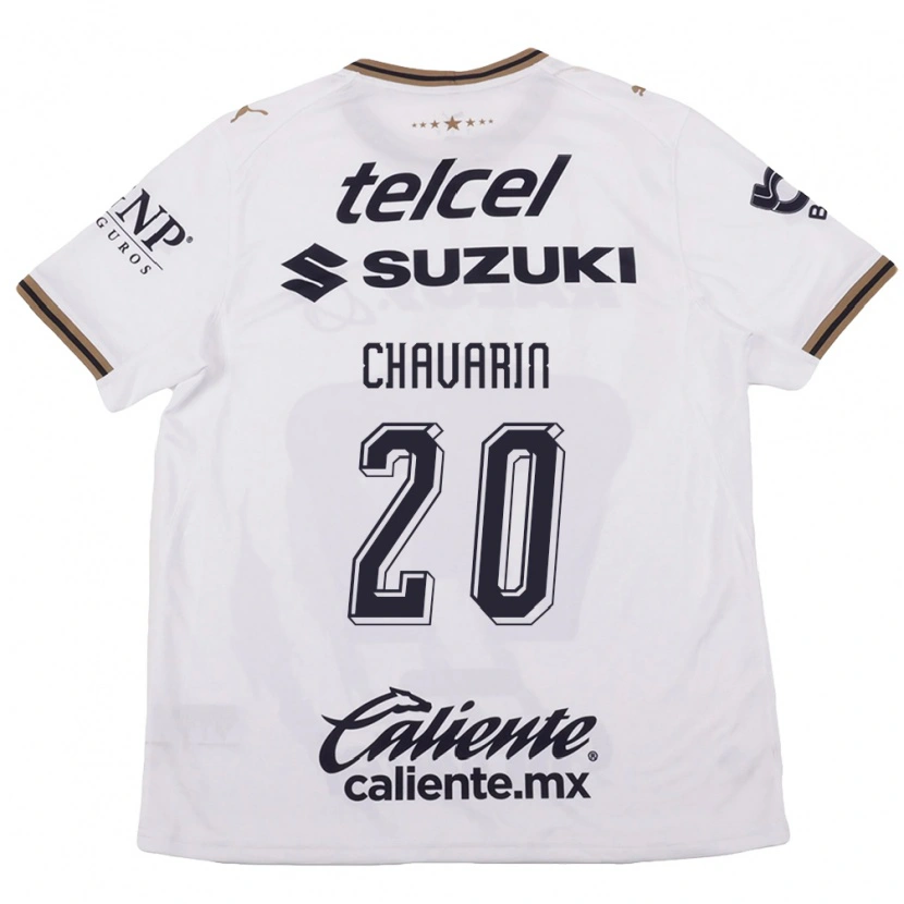Danxen Mujer Camiseta Aerial Chavarin #20 Blanco Negro Marrón 2ª Equipación 2026/27 La Camisa México