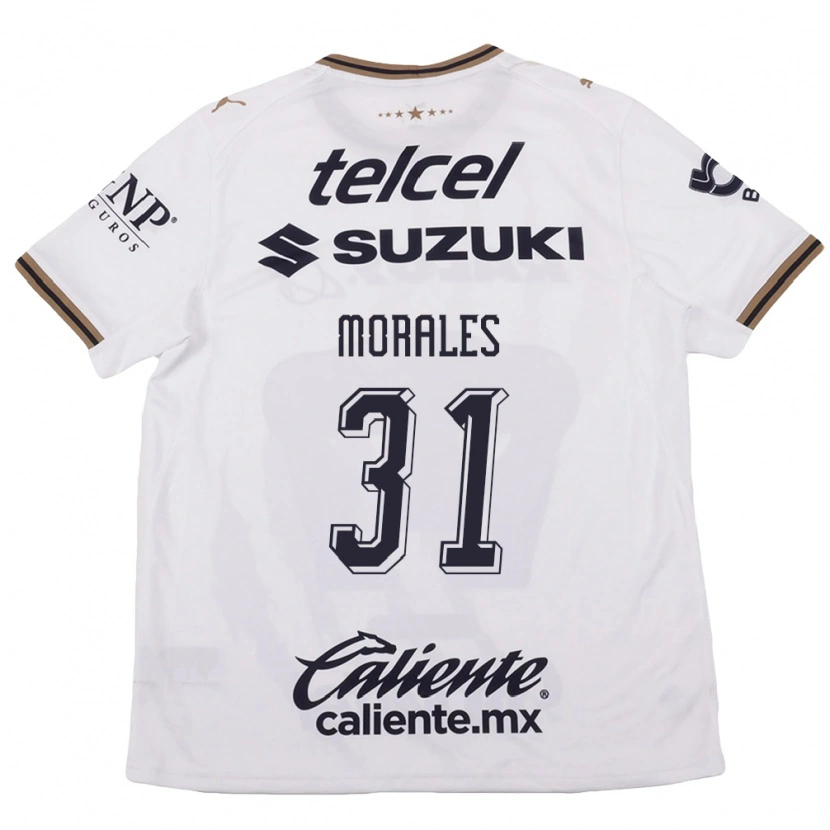 Danxen Mujer Camiseta Robert Morales #31 Blanco Negro Marrón 2ª Equipación 2026/27 La Camisa México