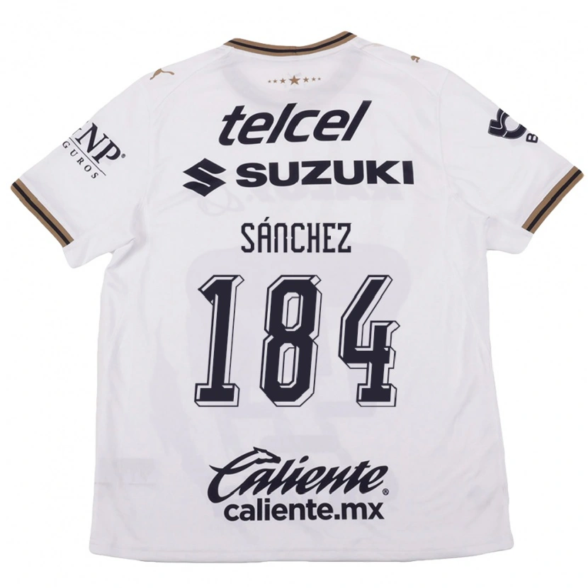 Danxen Mujer Camiseta Manuel Sánchez #184 Blanco Negro Marrón 2ª Equipación 2026/27 La Camisa México