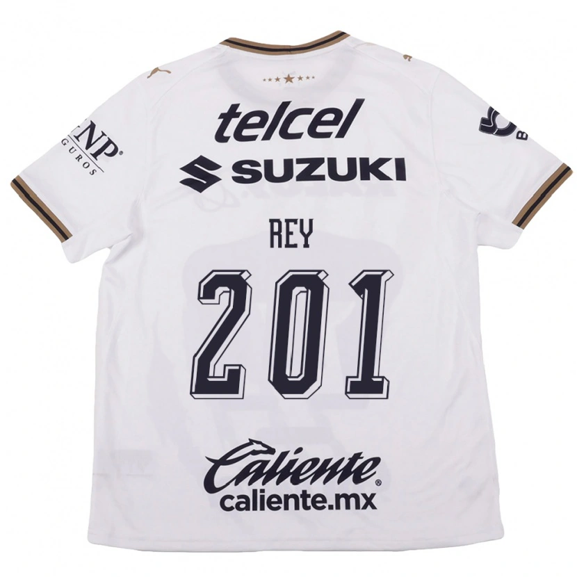 Danxen Mujer Camiseta Santiago Rey #201 Blanco Negro Marrón 2ª Equipación 2026/27 La Camisa México