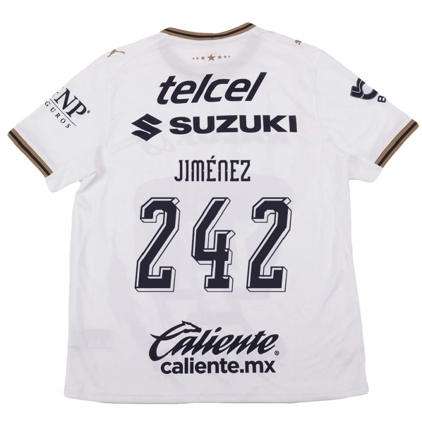 Danxen Mujer Camiseta Axel Jiménez #242 Blanco Negro Marrón 2ª Equipación 2026/27 La Camisa México