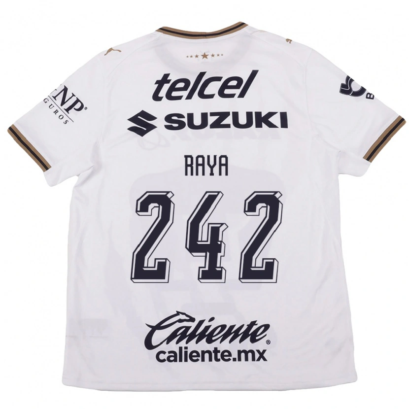 Danxen Mujer Camiseta Félix Raya #242 Blanco Negro Marrón 2ª Equipación 2026/27 La Camisa México
