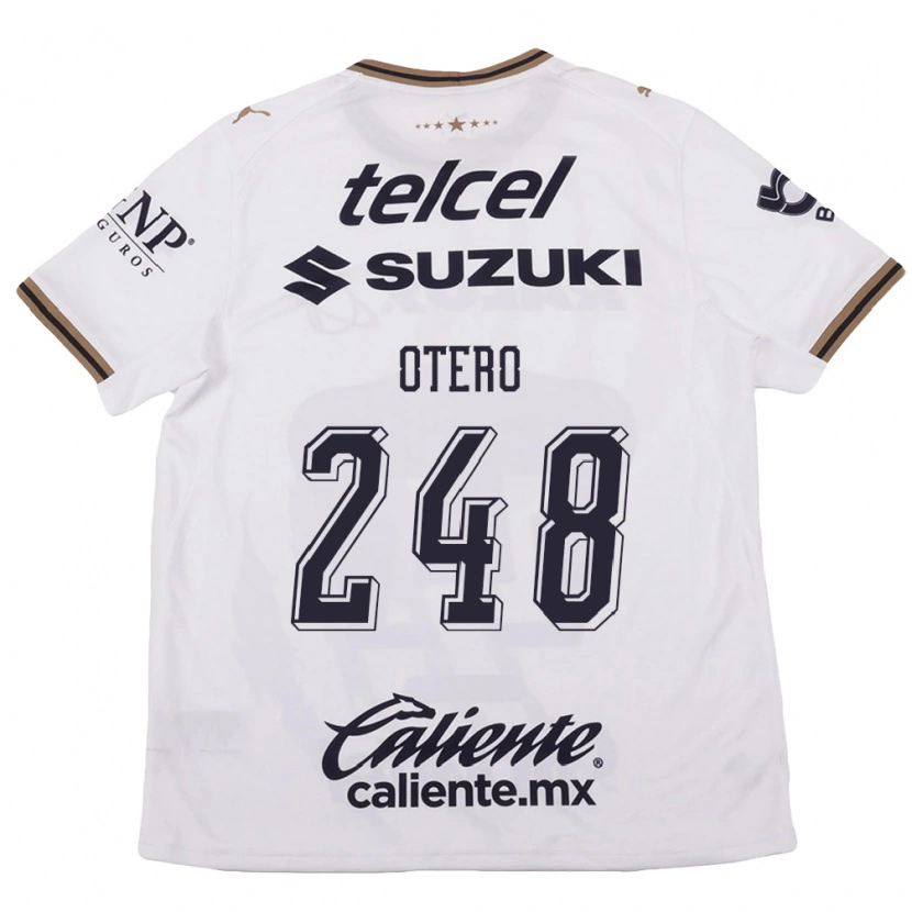 Danxen Mujer Camiseta Jonathan Otero #248 Blanco Negro Marrón 2ª Equipación 2026/27 La Camisa México