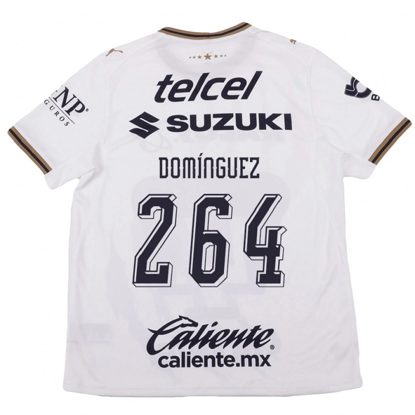 Danxen Mujer Camiseta Gerardo Domínguez #264 Blanco Negro Marrón 2ª Equipación 2026/27 La Camisa México
