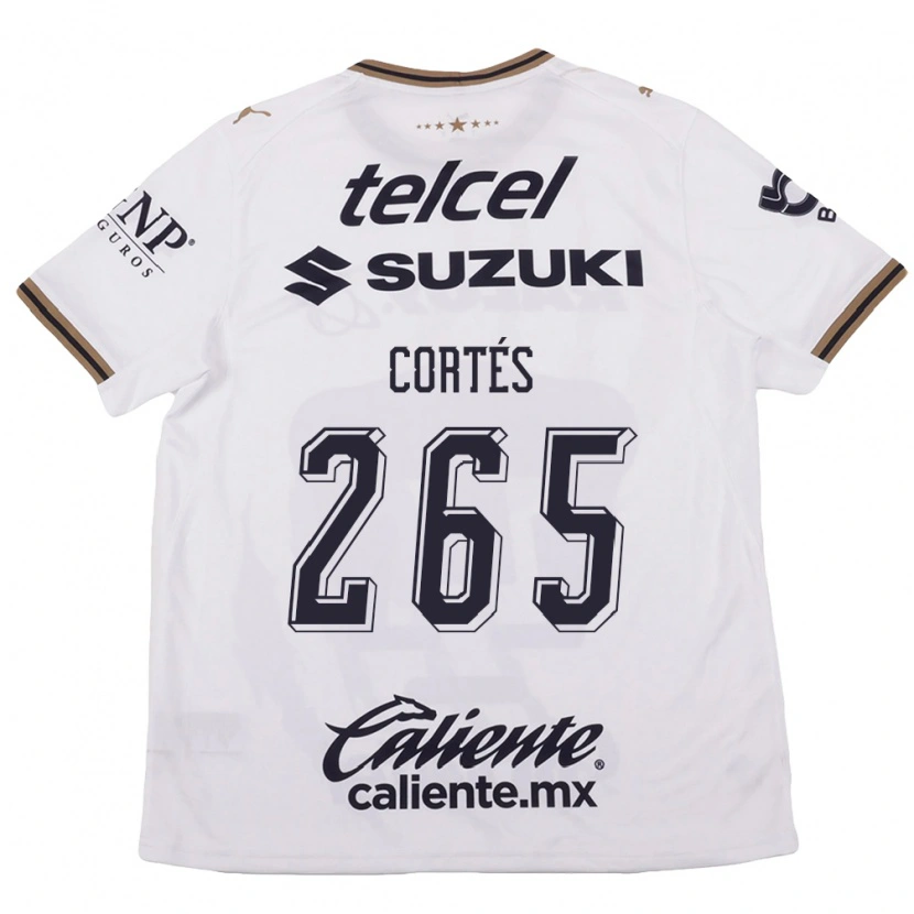 Danxen Mujer Camiseta Jhostyn Cortés #265 Blanco Negro Marrón 2ª Equipación 2026/27 La Camisa México