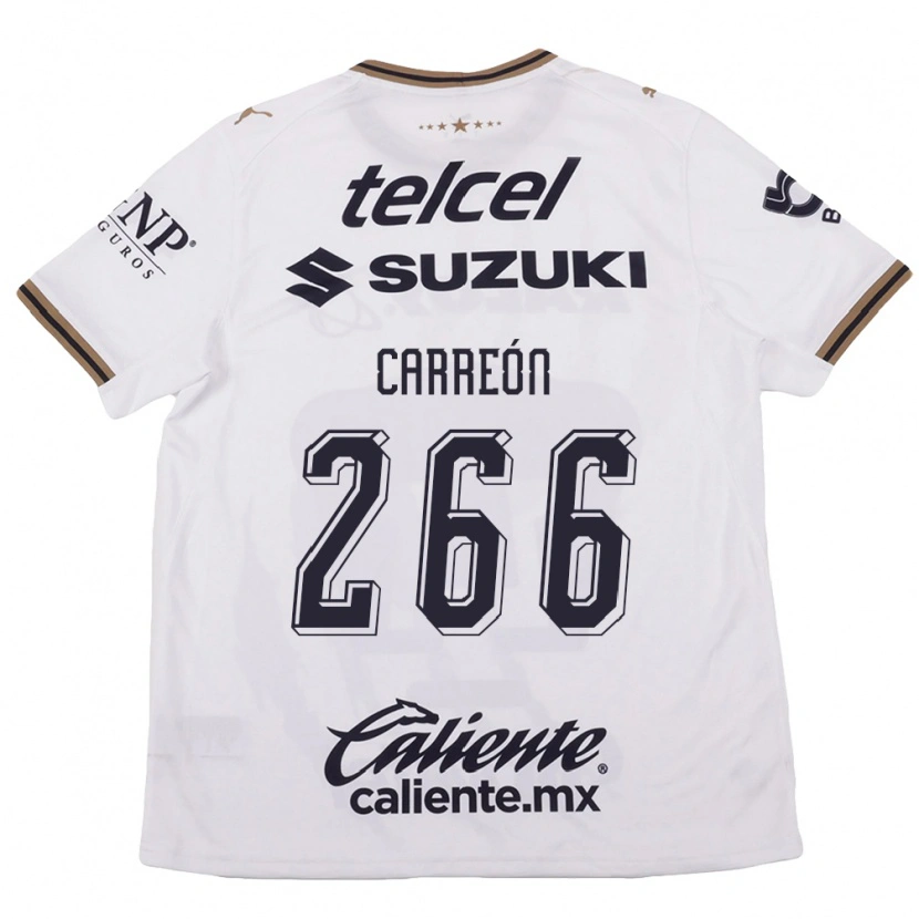Danxen Mujer Camiseta Rogelio Carreón #266 Blanco Negro Marrón 2ª Equipación 2026/27 La Camisa México