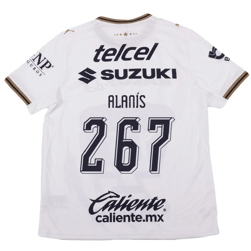 Danxen Mujer Camiseta Whittingham Alanís #267 Blanco Negro Marrón 2ª Equipación 2026/27 La Camisa México