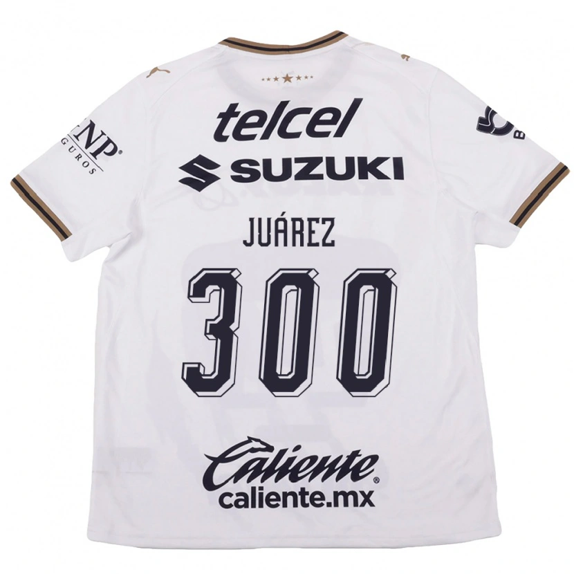 Danxen Mujer Camiseta Jonathan Juárez #300 Blanco Negro Marrón 2ª Equipación 2026/27 La Camisa México