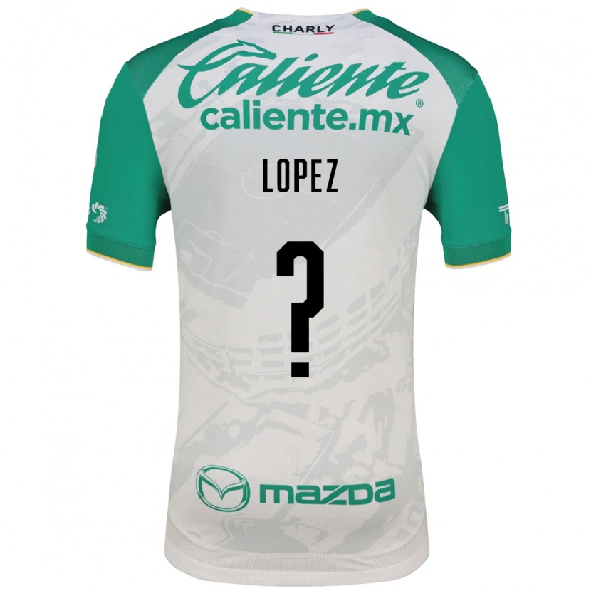 Danxen Mujer Camiseta Nicolas Lopez #0 Verde Claro Blanco 2ª Equipación 2026/27 La Camisa México