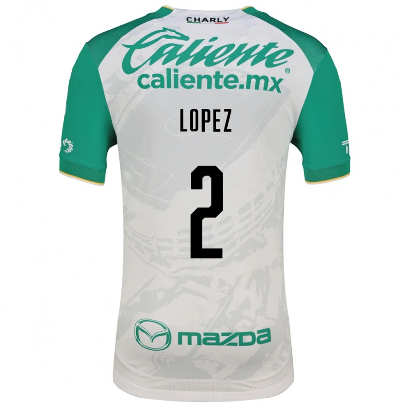 Danxen Mujer Camiseta Vanessa Lopez #2 Verde Claro Blanco 2ª Equipación 2026/27 La Camisa México