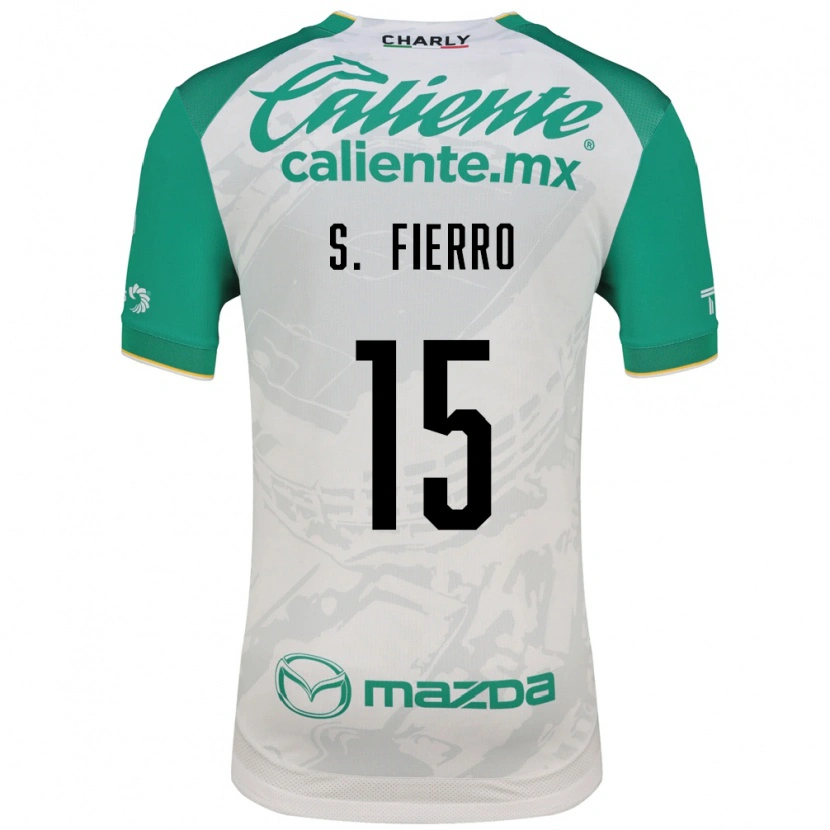 Danxen Mujer Camiseta Sebastián Fierro #15 Verde Claro Blanco 2ª Equipación 2026/27 La Camisa México