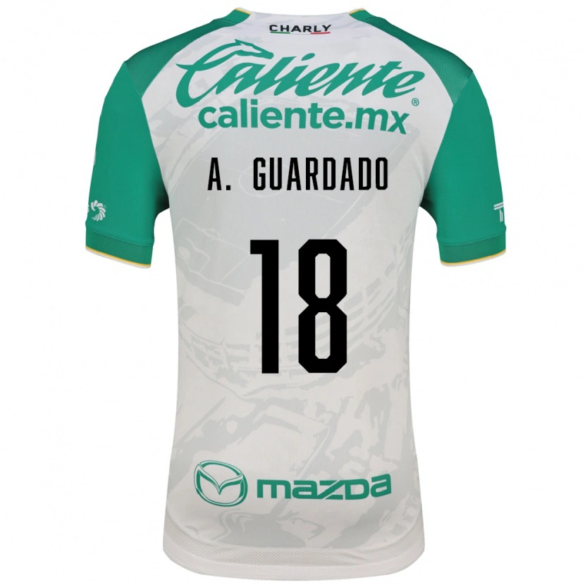 Danxen Mujer Camiseta Andres Guardado #18 Verde Claro Blanco 2ª Equipación 2026/27 La Camisa México