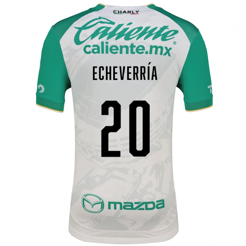 Danxen Mujer Camiseta Rodrigo Echeverría #20 Verde Claro Blanco 2ª Equipación 2026/27 La Camisa México