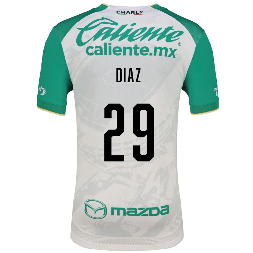 Danxen Mujer Camiseta Kenia Díaz #29 Verde Claro Blanco 2ª Equipación 2026/27 La Camisa México