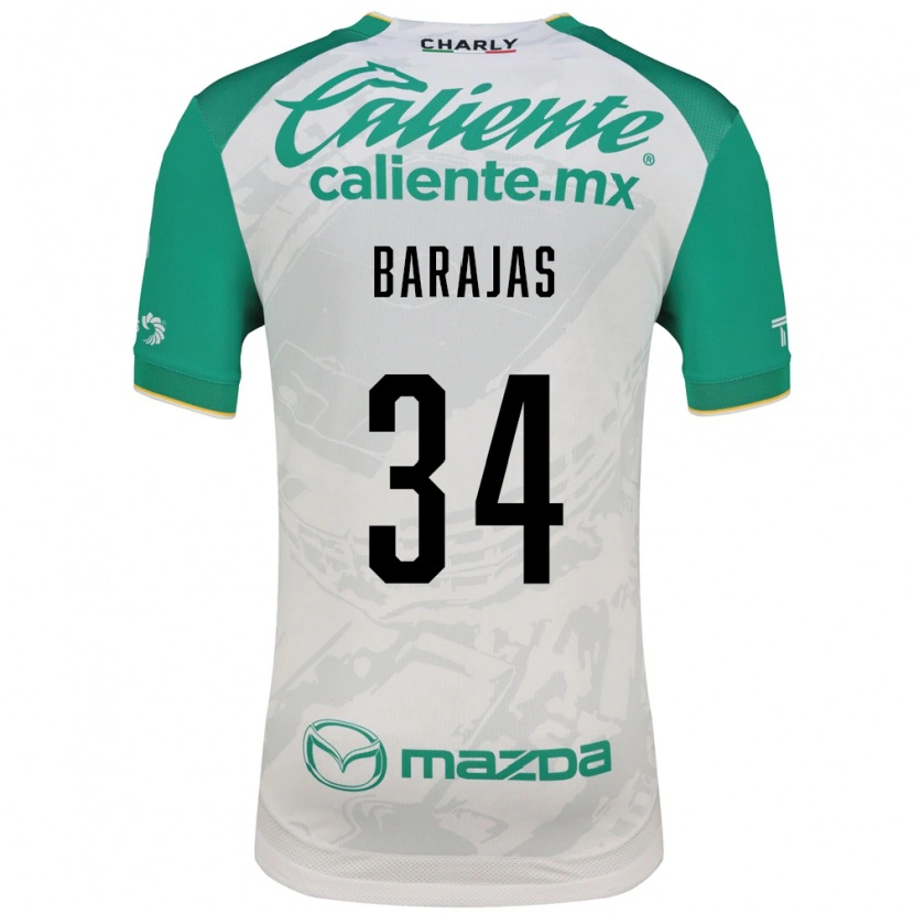 Danxen Mujer Camiseta Víctor Barajas #34 Verde Claro Blanco 2ª Equipación 2026/27 La Camisa México