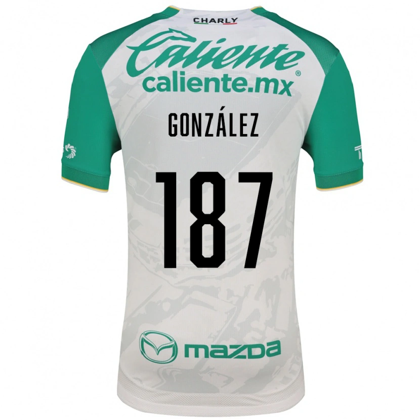 Danxen Mujer Camiseta Milán González #187 Verde Claro Blanco 2ª Equipación 2026/27 La Camisa México