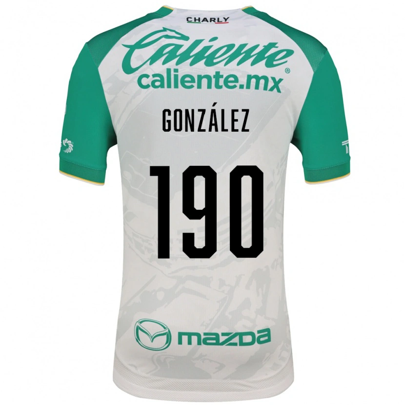 Danxen Mujer Camiseta Pedro González #190 Verde Claro Blanco 2ª Equipación 2026/27 La Camisa México