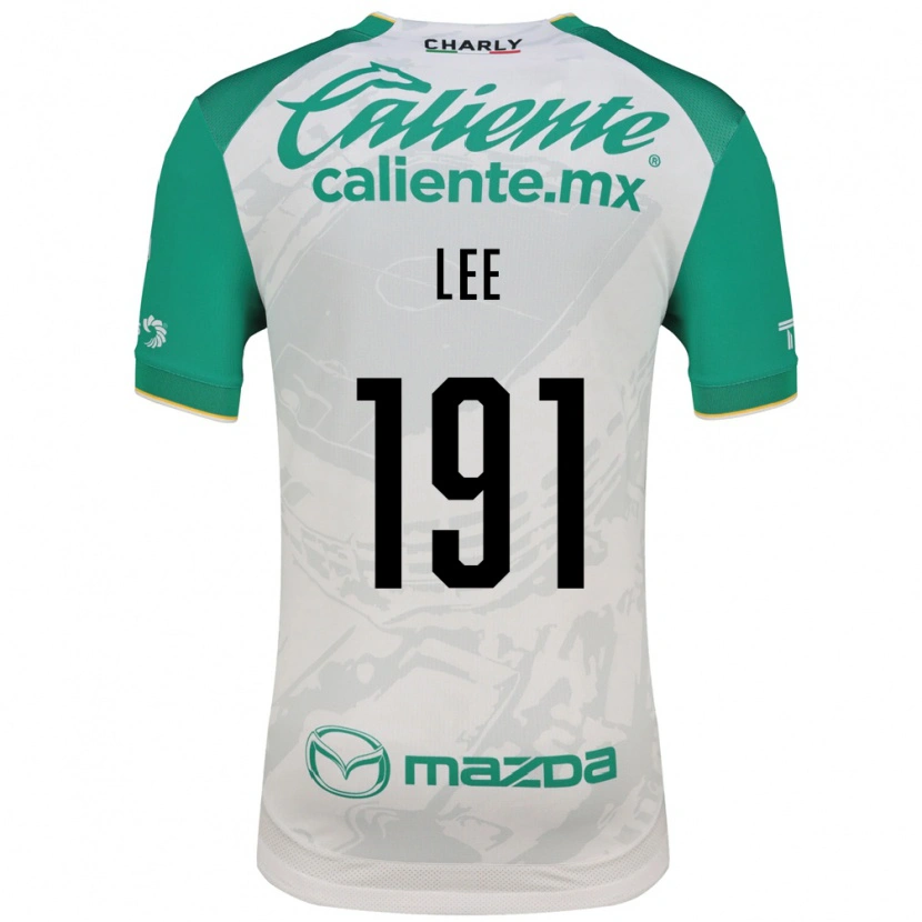 Danxen Mujer Camiseta Luis Lee #191 Verde Claro Blanco 2ª Equipación 2026/27 La Camisa México