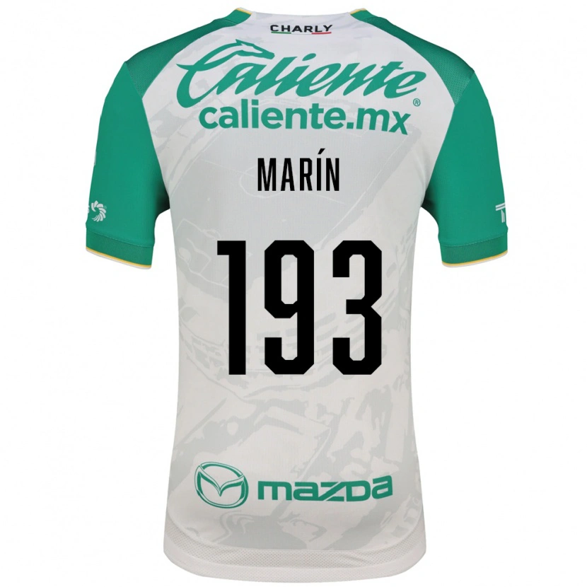 Danxen Mujer Camiseta Duilio Marín #193 Verde Claro Blanco 2ª Equipación 2026/27 La Camisa México