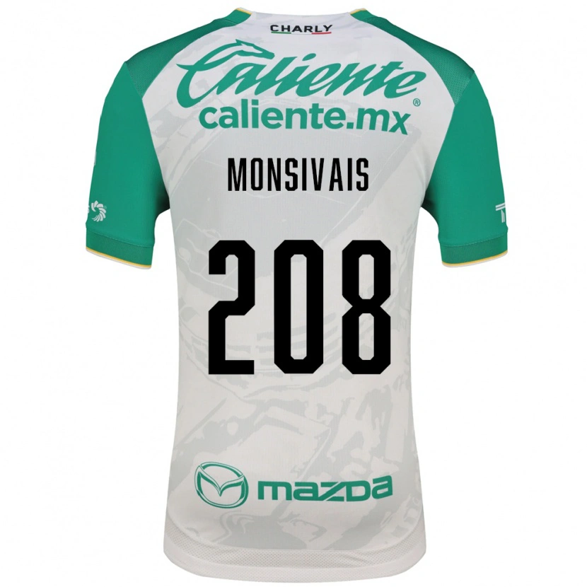 Danxen Mujer Camiseta Daniel Monsivaís #208 Verde Claro Blanco 2ª Equipación 2026/27 La Camisa México