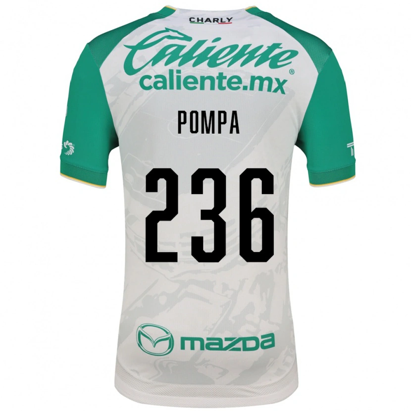 Danxen Mujer Camiseta Gerardo Pompa #236 Verde Claro Blanco 2ª Equipación 2026/27 La Camisa México