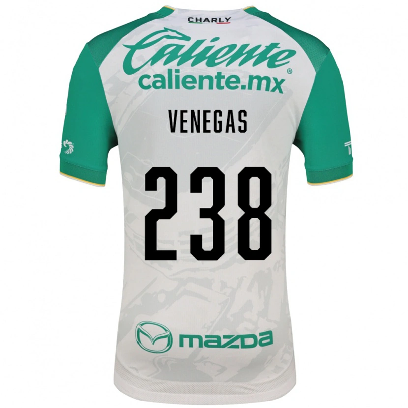 Danxen Mujer Camiseta Luis Venegas #238 Verde Claro Blanco 2ª Equipación 2026/27 La Camisa México