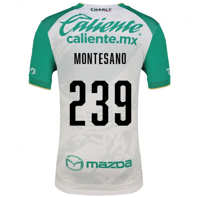 Danxen Mujer Camiseta Jesús Montesano #239 Verde Claro Blanco 2ª Equipación 2026/27 La Camisa México