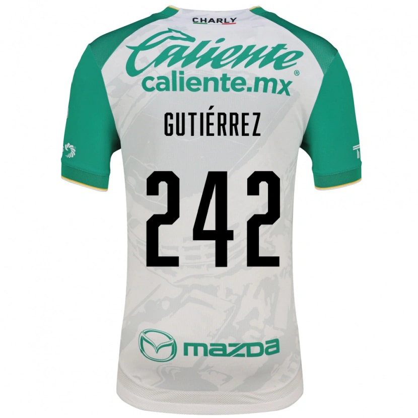 Danxen Mujer Camiseta Daniel Gutiérrez #242 Verde Claro Blanco 2ª Equipación 2026/27 La Camisa México