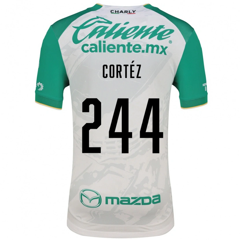 Danxen Mujer Camiseta Brayan Cortéz #244 Verde Claro Blanco 2ª Equipación 2026/27 La Camisa México